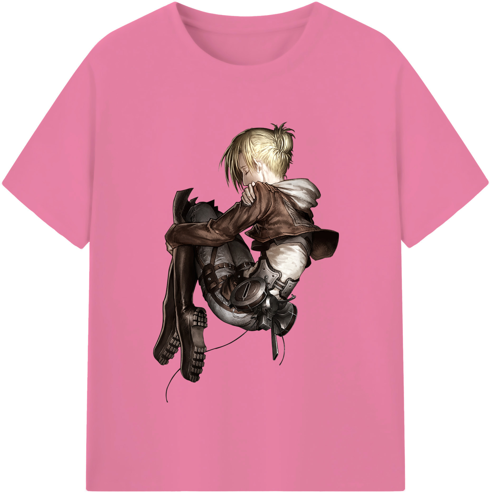 （画像用） 進撃の巨人 アニ・レオンハート Attack on Titan Annie Leonhart 綿100％半袖Tシャツ（フロントプリント）